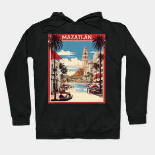 Mazatlan Mexico Vintage Poster Tourism Hoodie